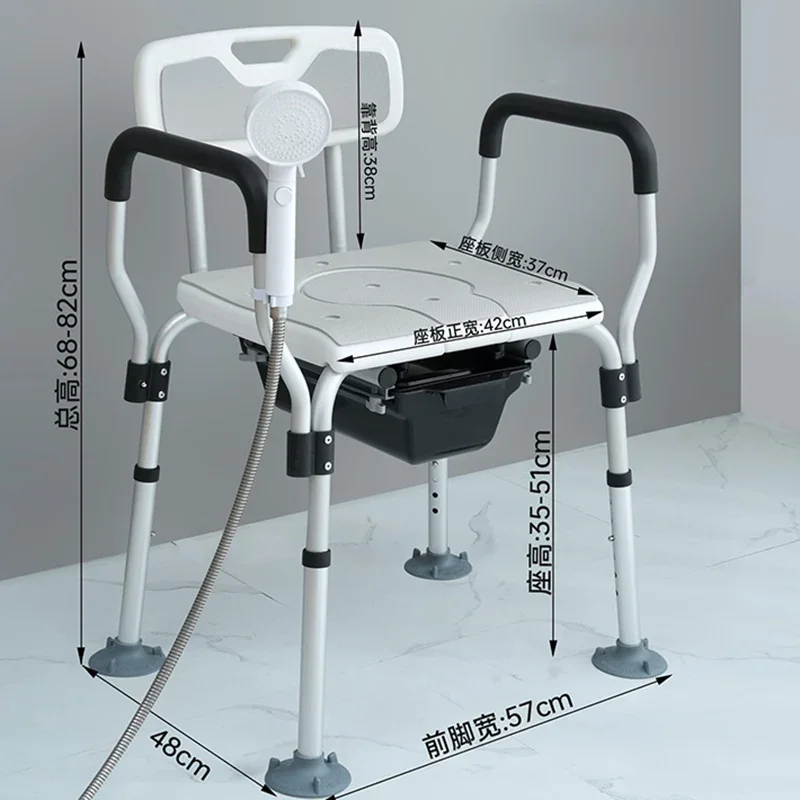 Minder Sex Bathroom Chair Plastic Trendy Shower Squat Elderly Disabled Space Saving Stool Foldable Cabeceros Salon Furniture