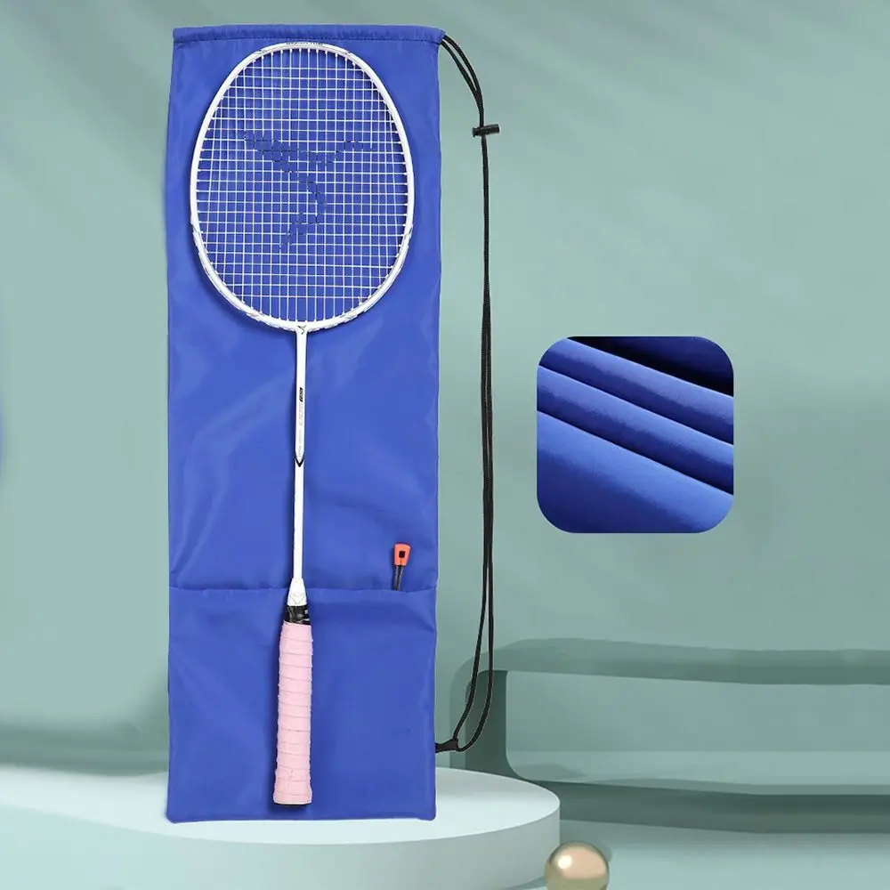 

Storage Bag Waterproof Badminton Rackets Bag Thickened Durable Racquet Pouch Cover Portable Wear-resistant Drawstring Pocket