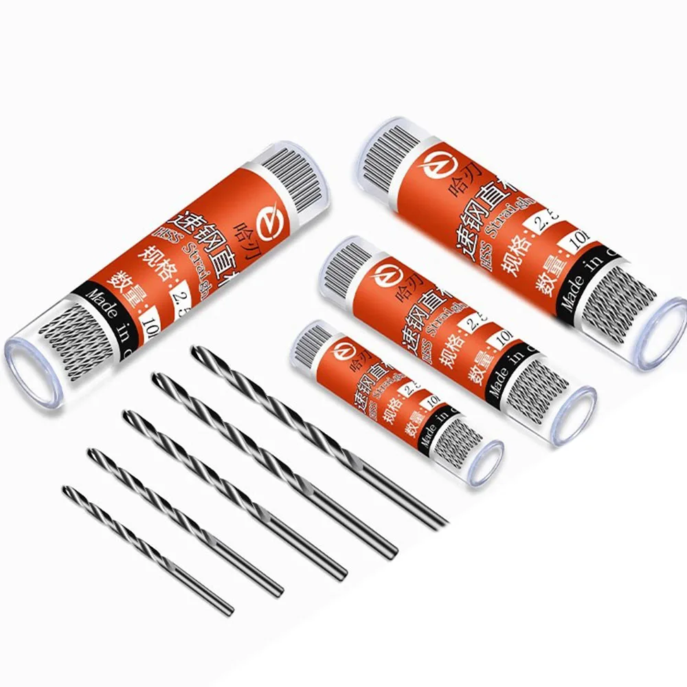 드레멜 로터리 공구 목재/금속 구멍 커터용 10개 0.3-4.0mm 고속 강철 미니 트위스트 드릴 비트 세트