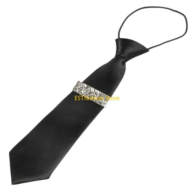 y5gc student pre inied inies inies preepy look butterfly pin metal chain dark tie tie cravat intage vintage explication