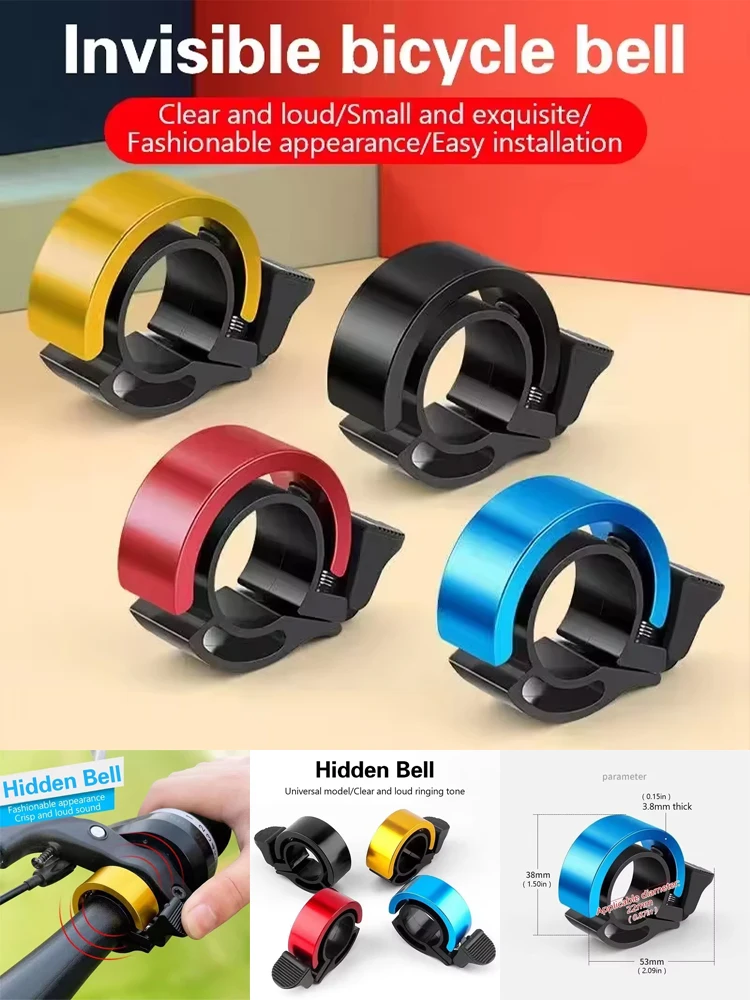AliExpress Mini Bicycle Bell Aluminum Alloy MTB Bike Horn Bike Ring Sound Alarm for Safety Cycling Handlebar Bicycle Accessories Bike Bells