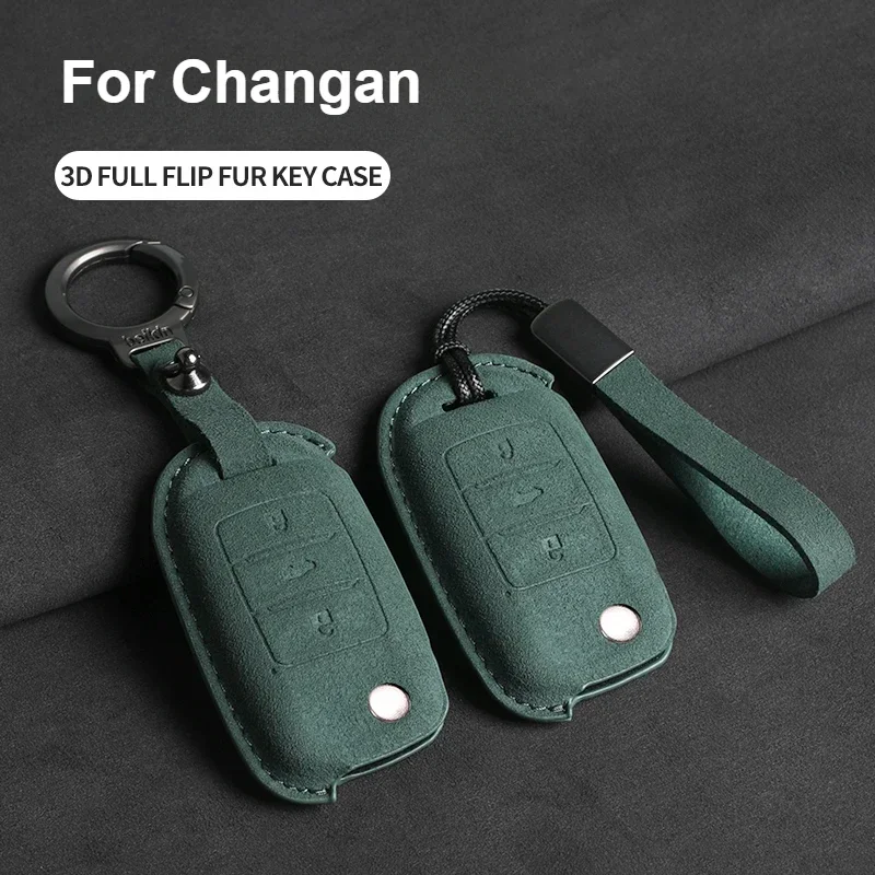 

Car Key Cover Case For Changan CS75 Eado CS35 Raeton CS15 V3 V5 V7 For Changan Suede Protective Car Key Case Cover Shell