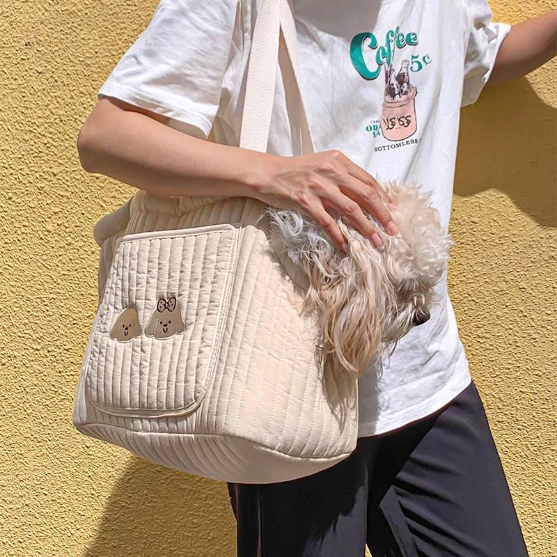 

Pet Outing Bag Light Portable Breathable Shoulder Handbag Small Dog Carrier Backpack Walking Pet Hand Carrying