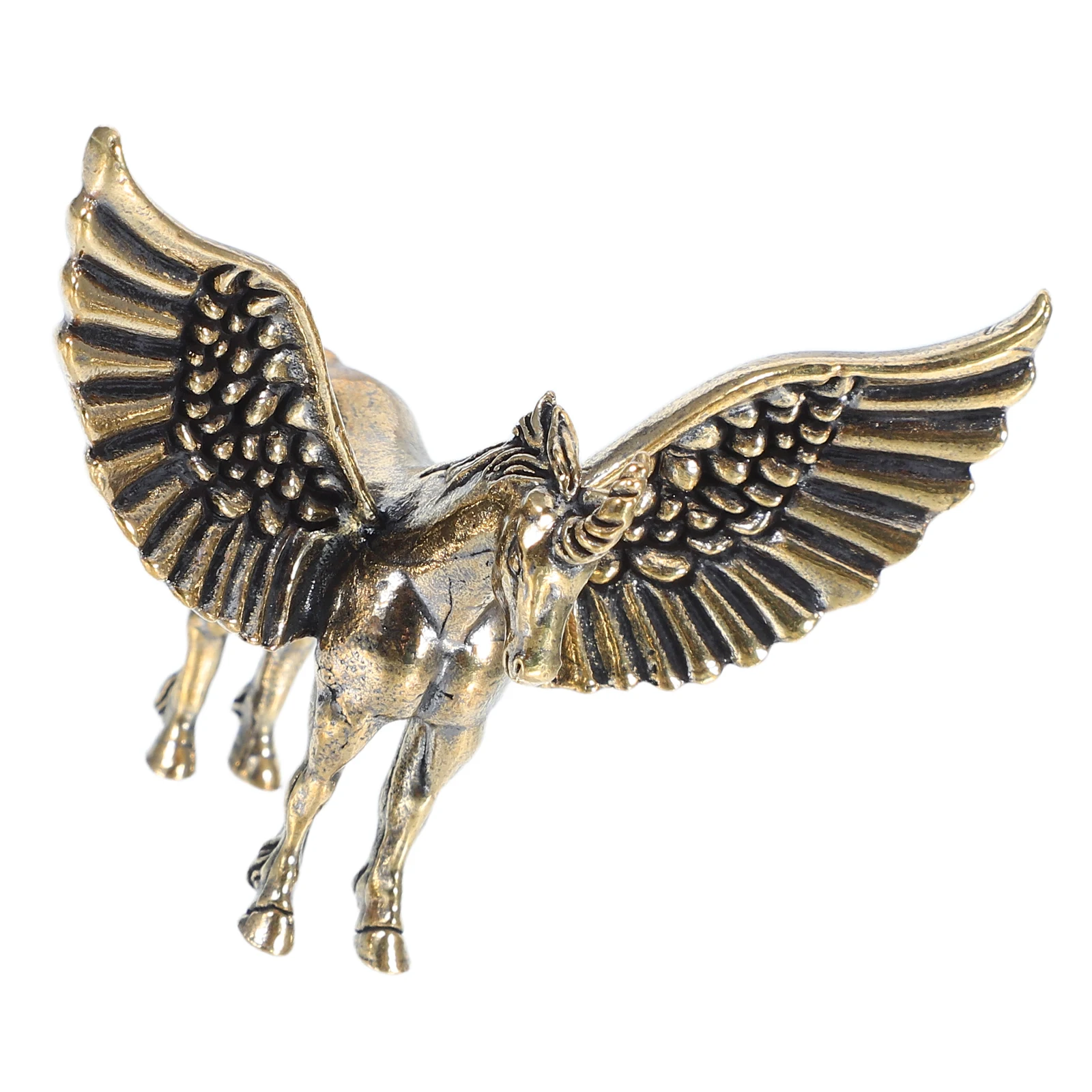 

Vintage Mini Brass Unicorn Animal Sculpture Decor For Living Room Study Kids Room Desktop Ornament