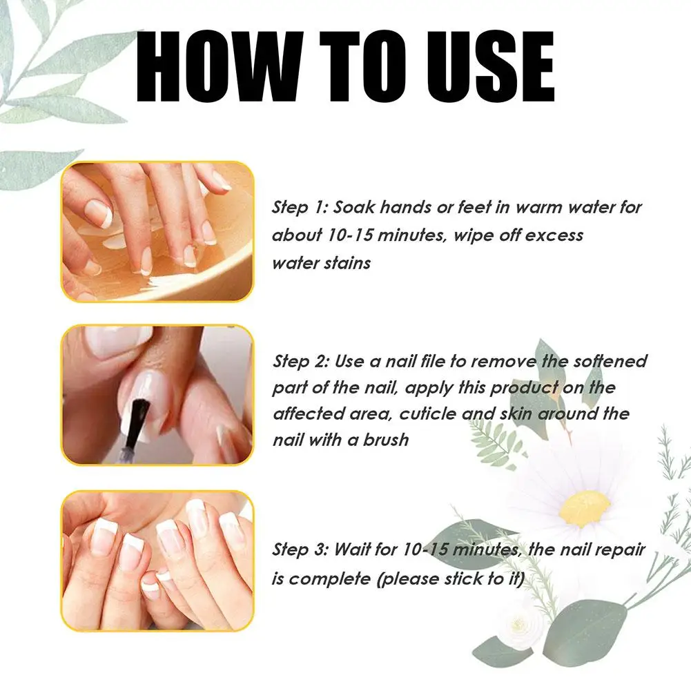 Nail Fungus Treatment Essence Serum Care Serum Hand Anti-Infective Care Nails Removal And Gel Repair Cuticle Fungal Foot Se L7U6