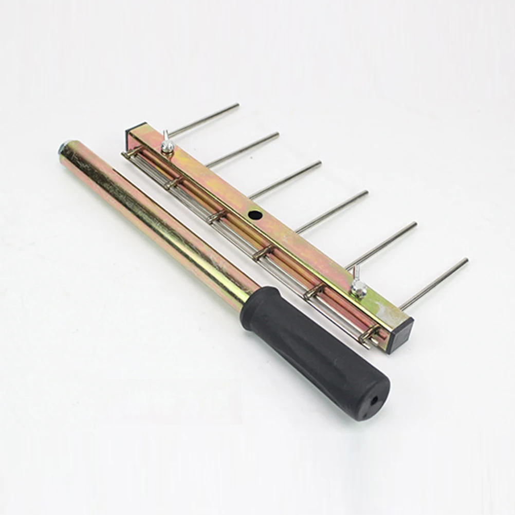 

Tile Leveler Tool Adjustable Iron Rake Reusable Thick Layer Control Durable Diy Tiles Leveling System Construction Tool