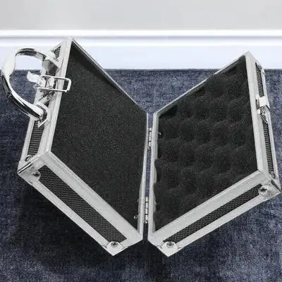 

Aluminium Alloy Tool Box Large Capacity Reinforced Handle Durable Storage Organizer Portable Toolbox for Indoor Gardening and