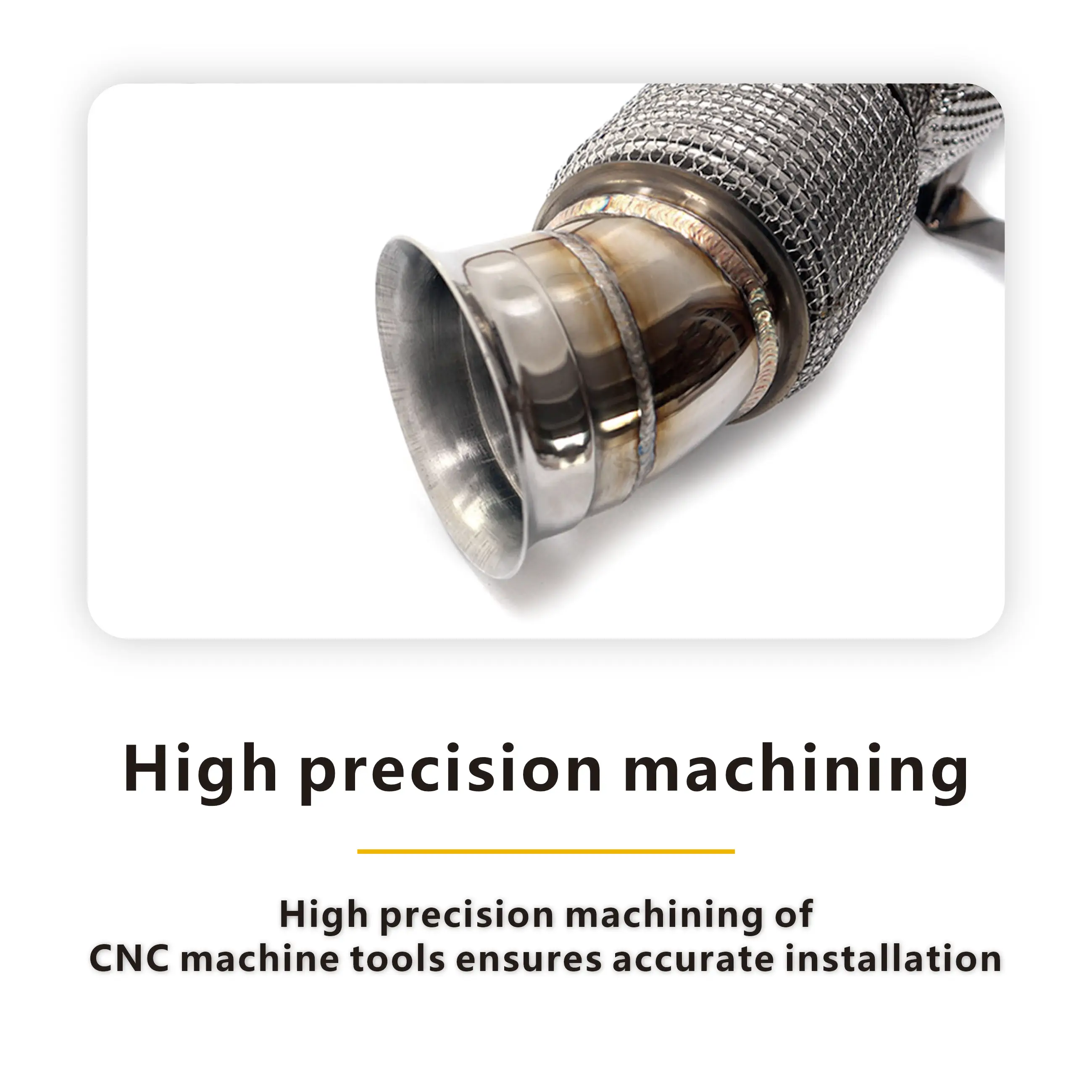 HMD Exhaust System High Flow Performance Downpipe for BMW 540i G30 B58 2024+ Car Accessories With Cat Pipe