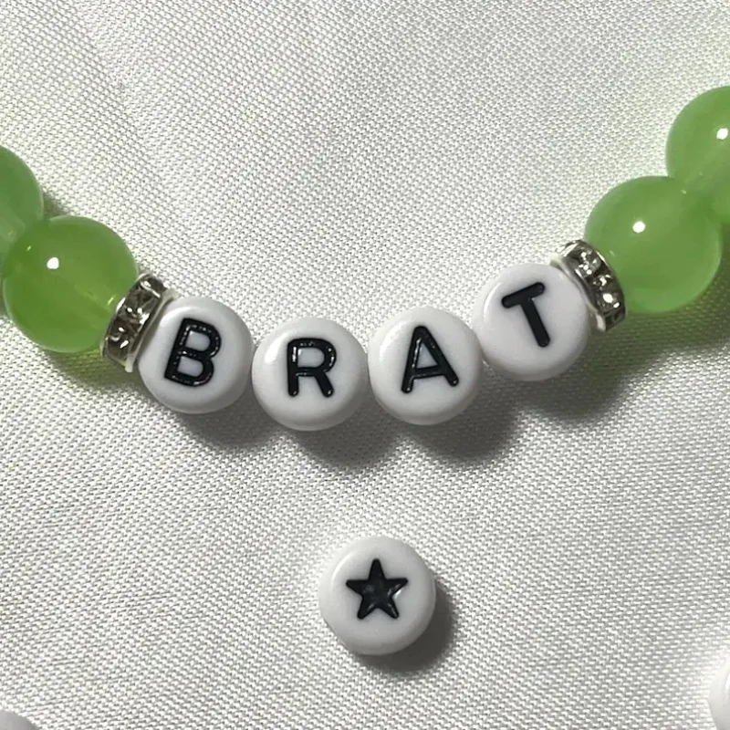 BRAT Charli xcx Inspired handmade Bracelet/The best gift for a friend