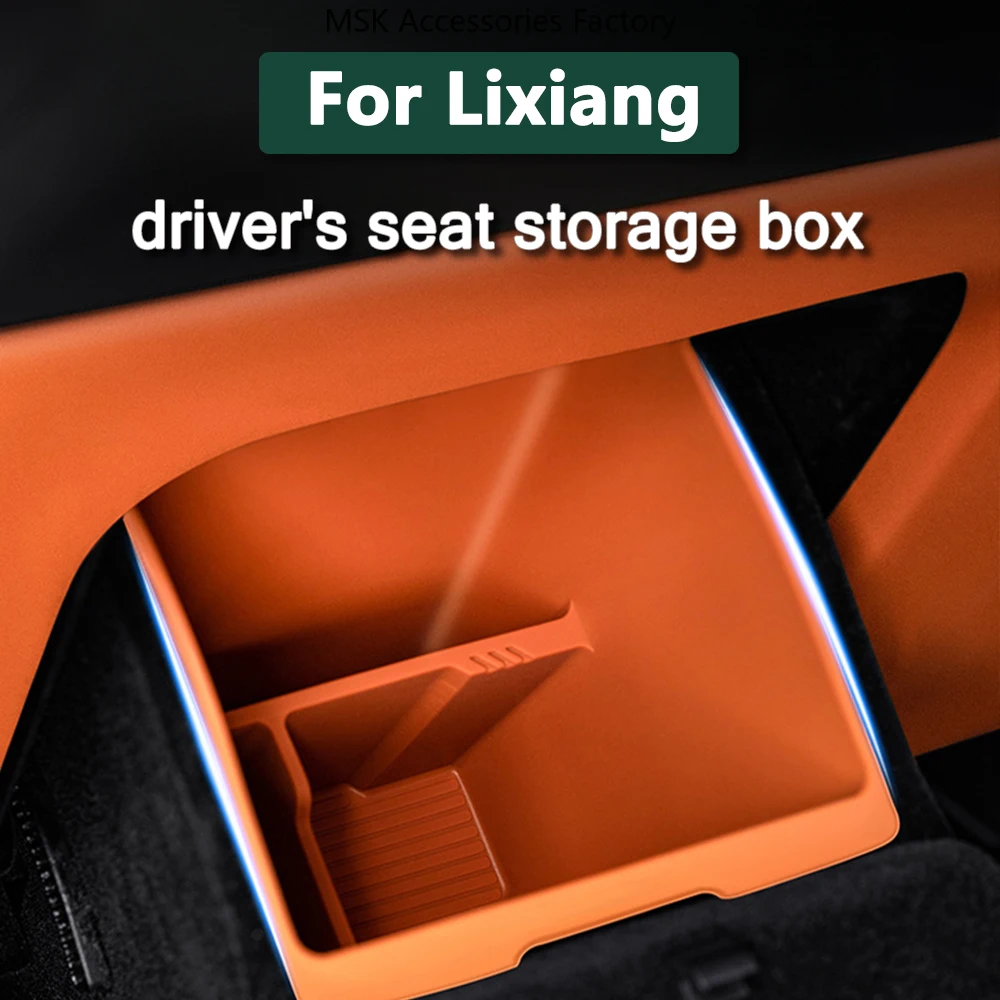 עבור אידיאלי li li xiang l9 l8 l7 תחת מונית אחסון הנהג של הנהג אחסון עמיד למים אביזרים