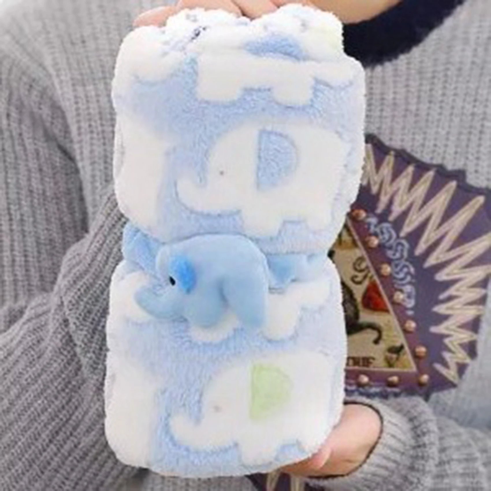 Baby Blanket & Swaddling Newborn Thermal Soft Fleece Blanket Flannel Quilt Infant Bedding Swaddle Wrap Winter Solid Bedding Set