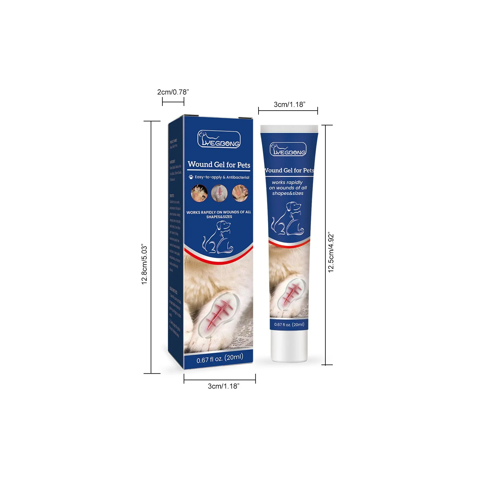 Pet External Hemostatic Gel Aid Stop Bleeding Wound Healing Relieve Itching Wound Cleaning For Dog Cat Gentle Skin Care Liquid - view 3