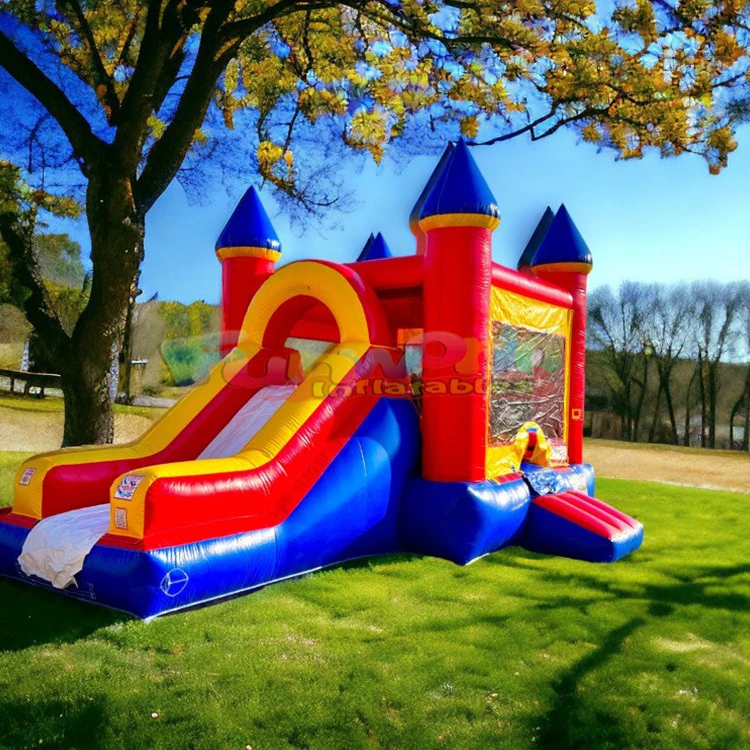 منزل نطاط خارجي مع قفز تجاري قابل للنفخ منزلق مائي للبالغين