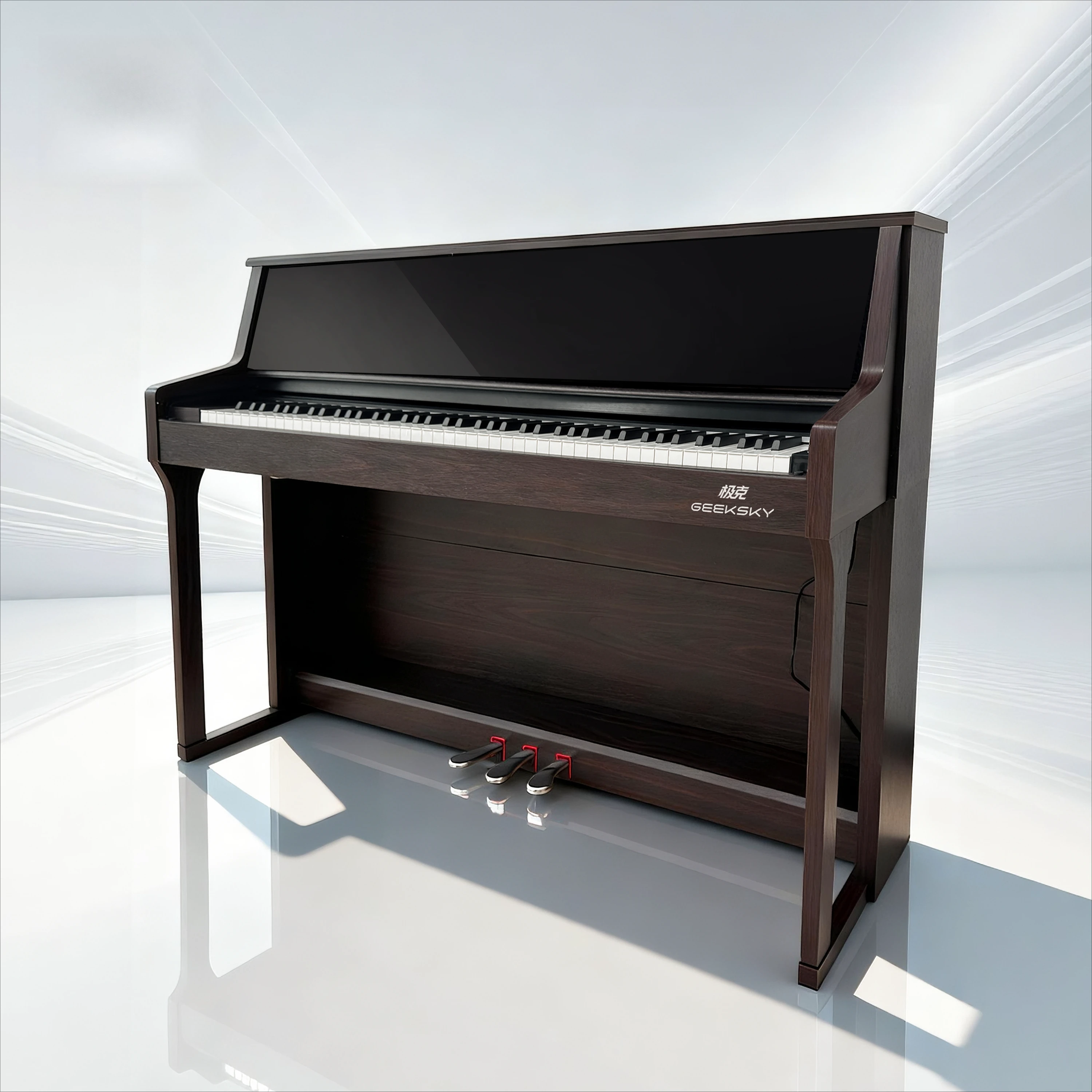 AI Intelligent Electric Piano Rainbow Keyboard 88 Keys Gradual Hammer Keyboard Home Practice Piano