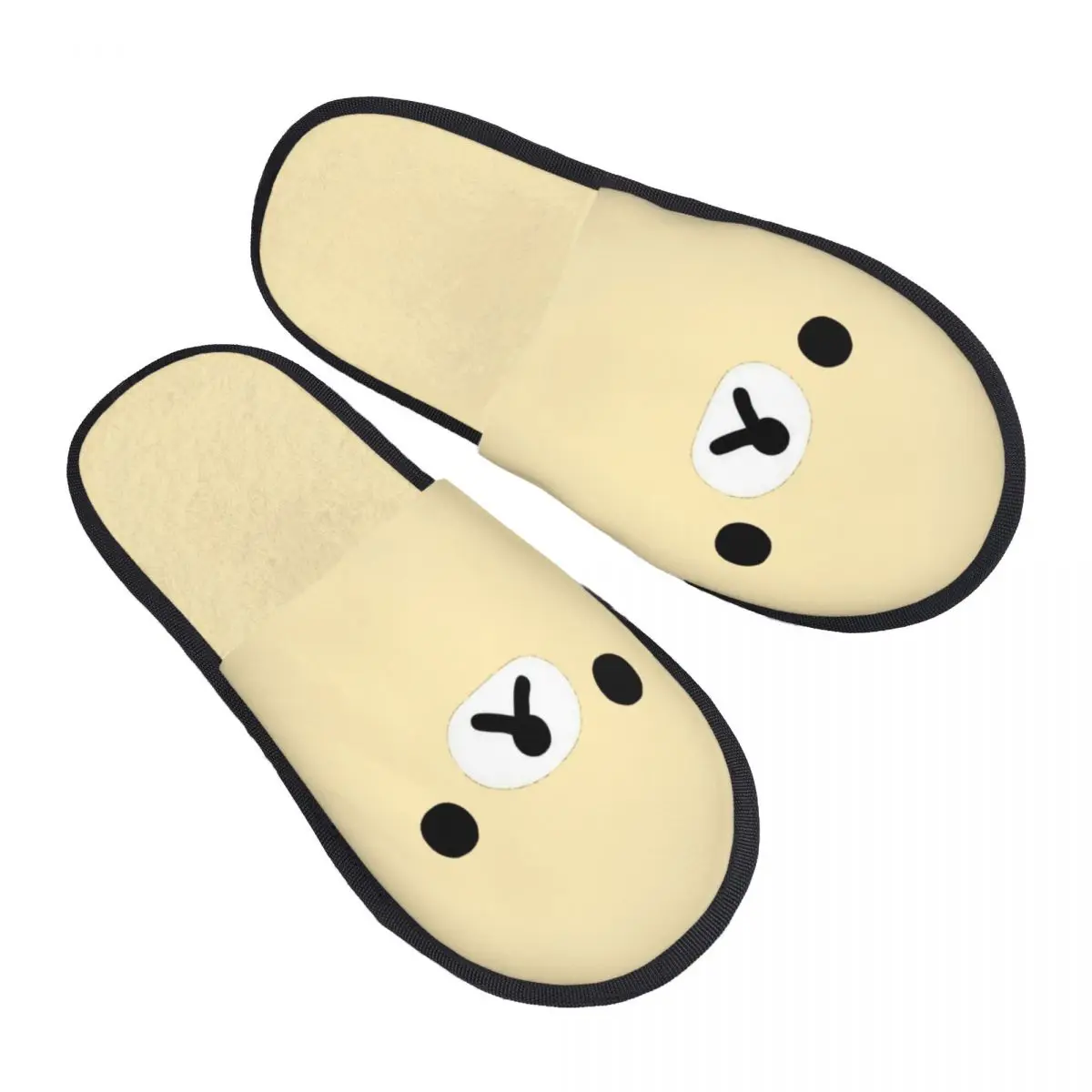 

Зимние домашние тапочки Rilakkuma Bear Merch, домашние меховые шлепанцы, мягкие нескользящие шлепанцы для спальни