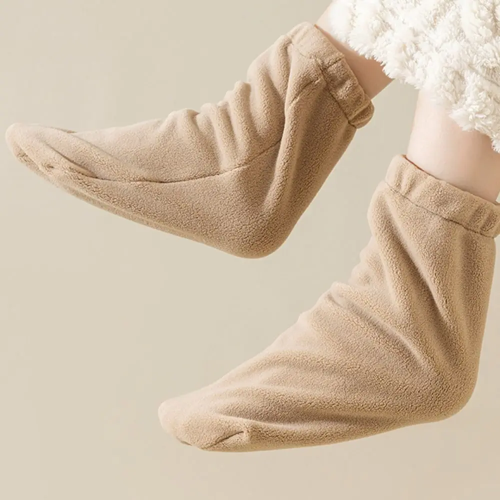 

Fashion Plush Fleece Sleep Socks Thicken Warm Sleeping Socks Women Soft Hosiery Winter Floor Socks Old Man