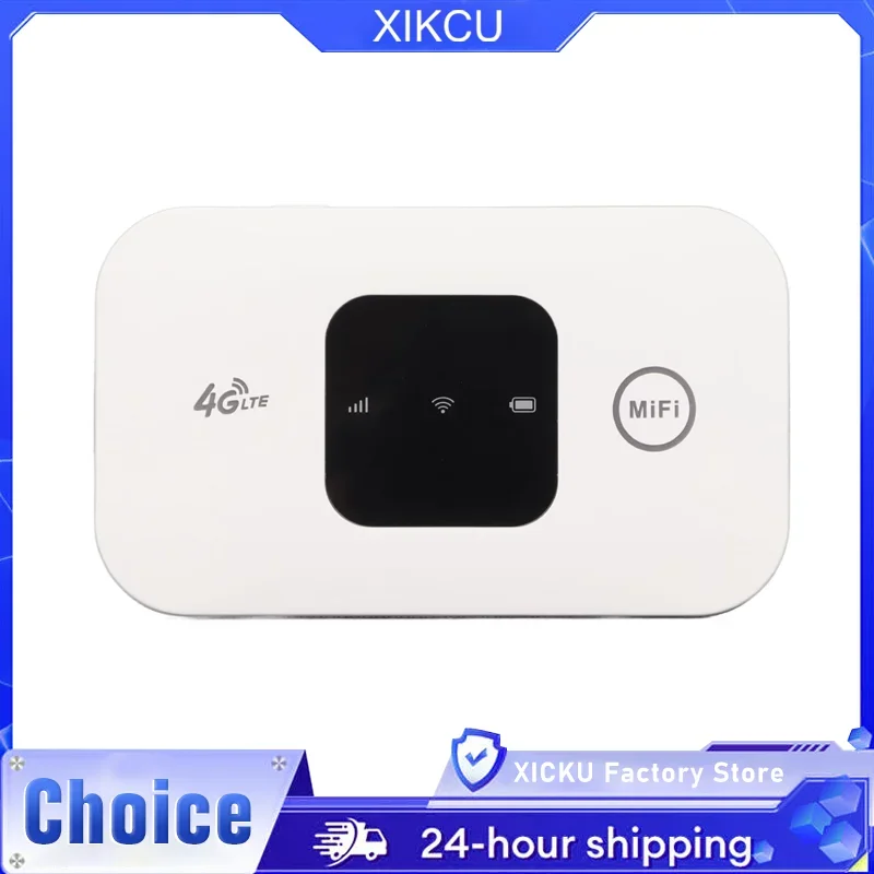 

4G Lte Router Wireless Wifi 2100mAh Mobile Hotspot with SIM Card Slot Hotspot Pocket WIFI 150mbps for Outdoor Home Office Travel