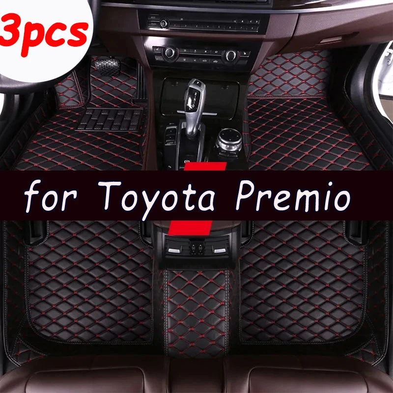 Car Floor Mats For Toyota Premio Allion T260 2007~2020 Waterproof Carpet Luxury Leather Mat Car Accessories Auto Rugs