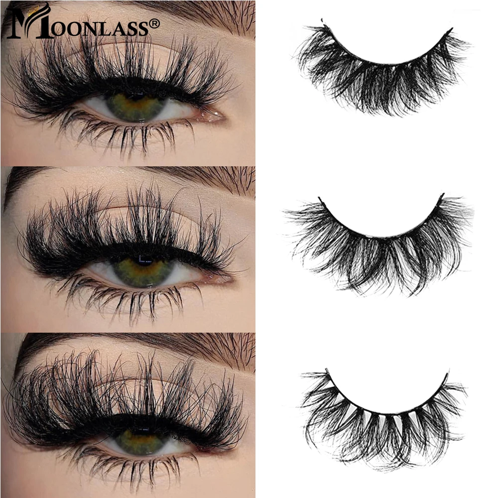 Newest Dramatic Natural Black Matte Faux Mink Lashes Extensions Messy Cross Fluffy False Eyelashes Makeup Manga Hot Sale Lash