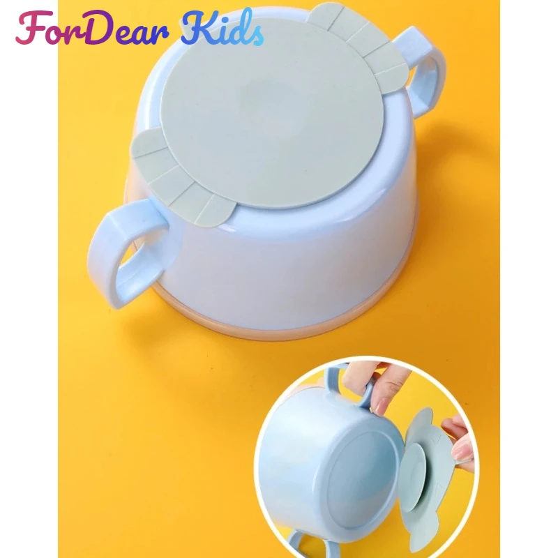 Baby Feeding Anti-slip Pads Double-sided Strong Suction Cup Tableware Children Silicone Dish Cup Sucker Mats Silicone Coasters