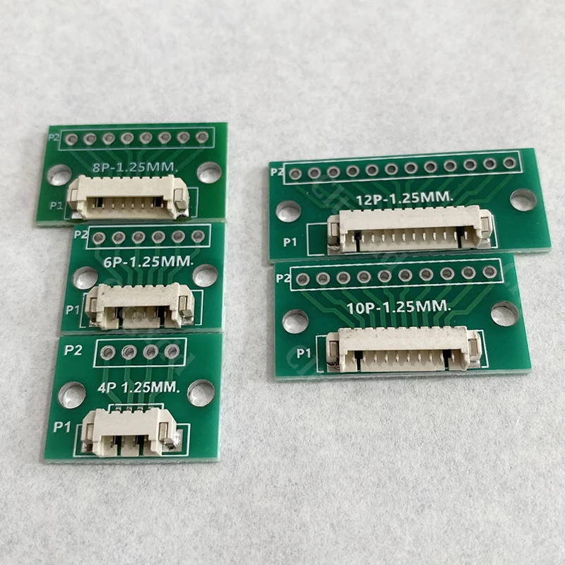 1,25 mm Rastermaß Horizontaler SMD-Anschlussadapter 4P 6P 8P 10P 12P JST-Adapterplatine umgewandelt in 2,54 mm DIP-Stiftleiste PCB-Testplatine – Detail 16