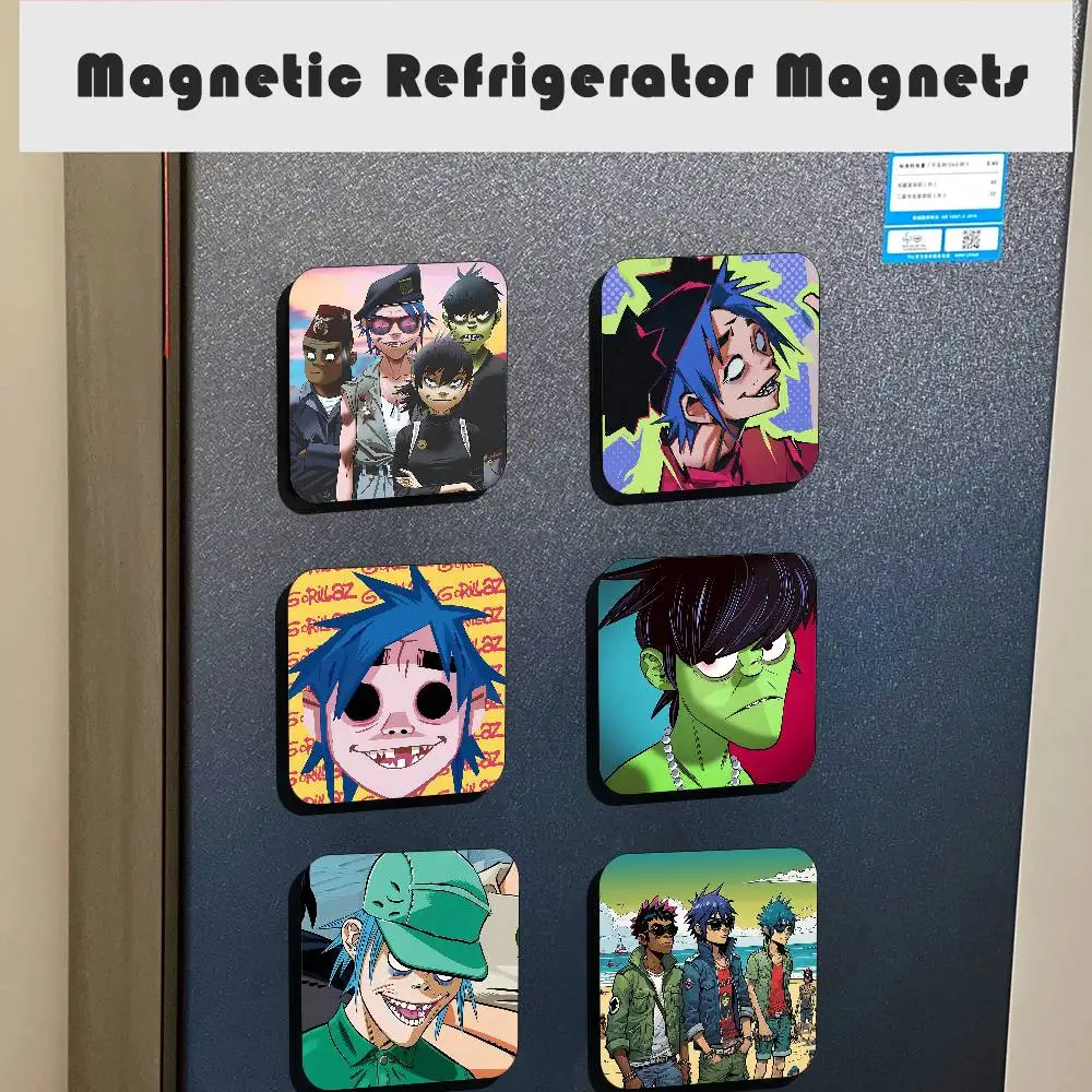 Virtual Band G-Gorillazs Refrigerator Magnet Personalized Creative Magnetic Stickers With Magnets