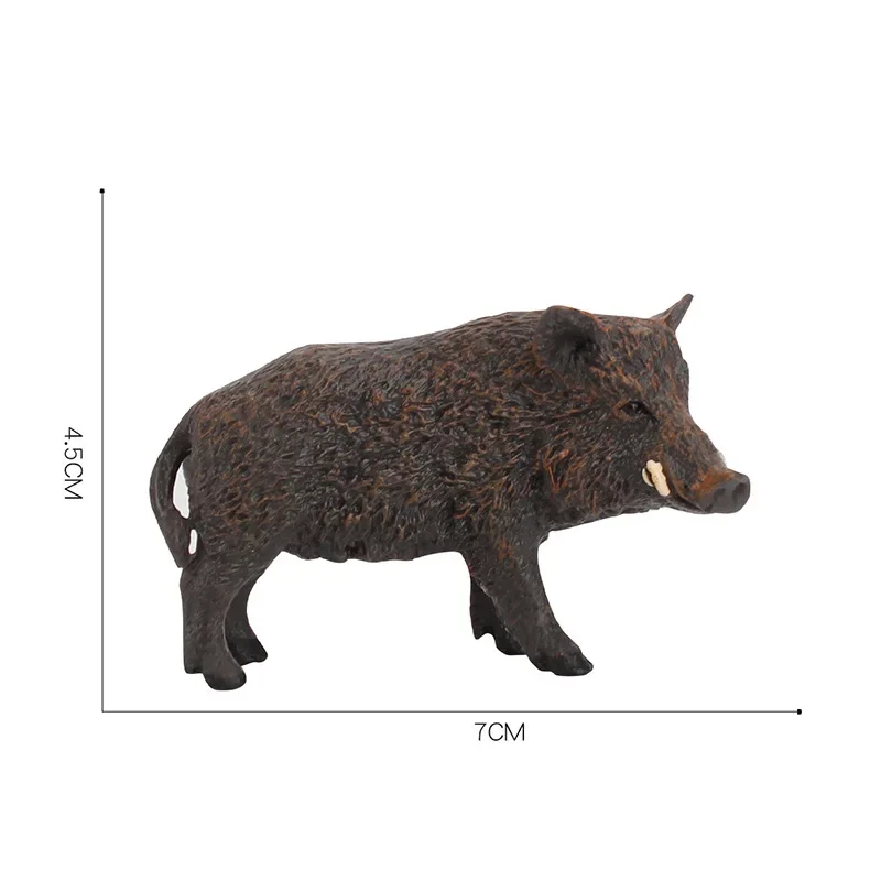 New 1PC Simulation Animal Wild Life Wild Boar PVC Model Cartoon Figure Kids Preschool Figurine Toy Home Decor Gift