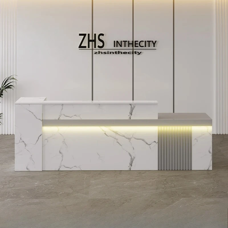 

Hair Salon Beauty Reception Desk Counter Simple Modern Salon Reception Desks Luxury Escritorio De Recepcion Salon Furniture