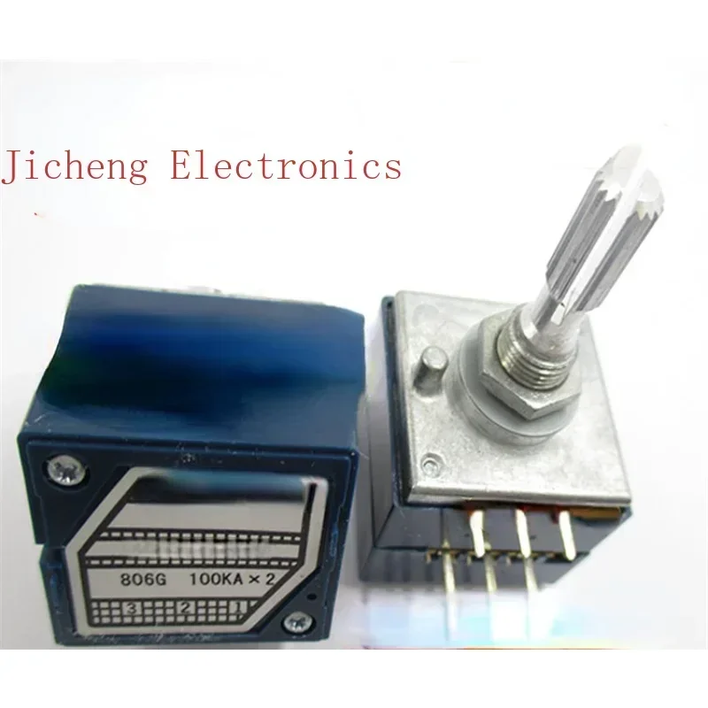 10PCS Original Japanese Enthusiast Grade Double Potentiometer RK27 A10K*2 Volume  25MM Flower Stalk