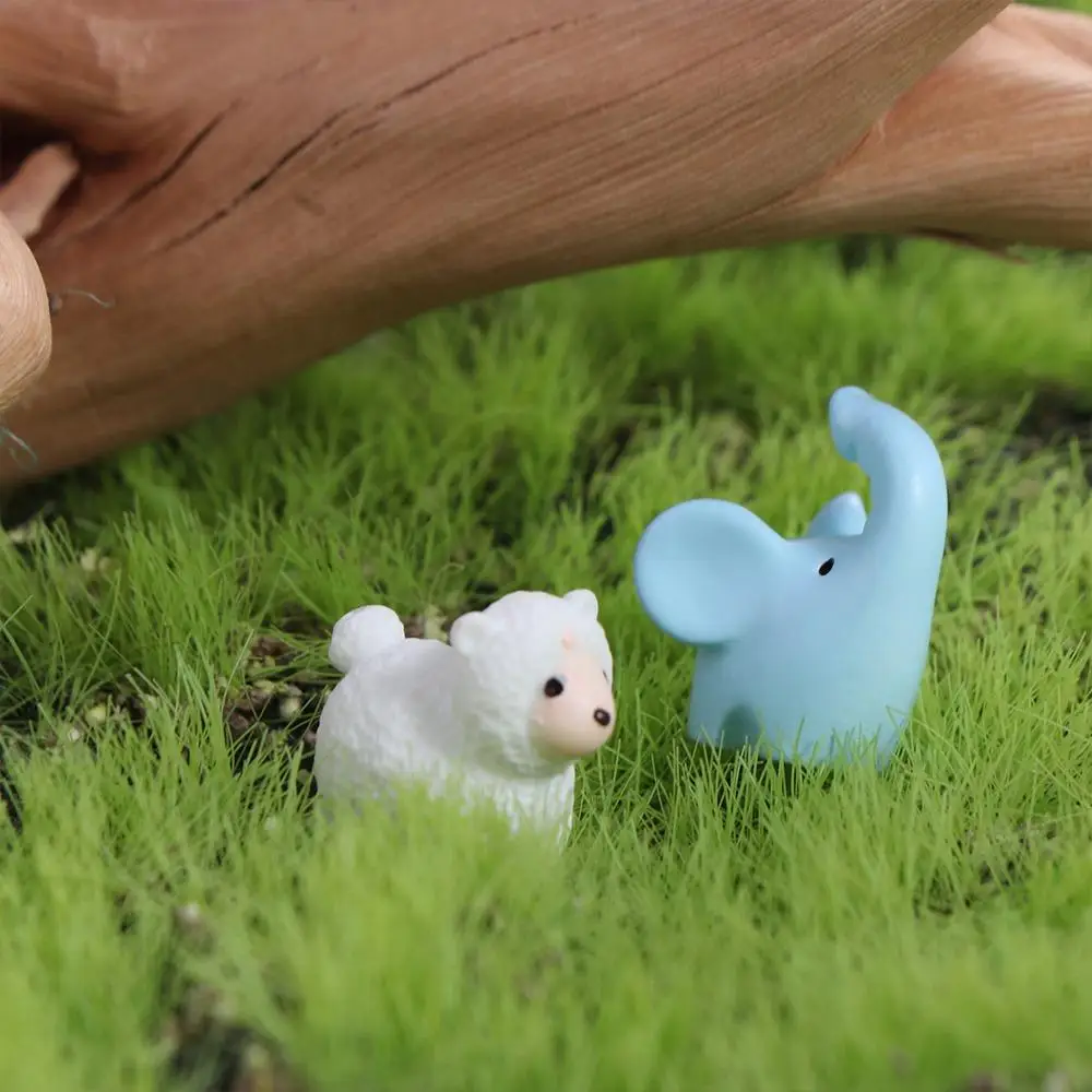 Cat Duck Sheep Squirrel Frog Turtle Animals Micro Landscape Ornaments Cute Realistic Zodiac Animals Miniatures Resin Crafts