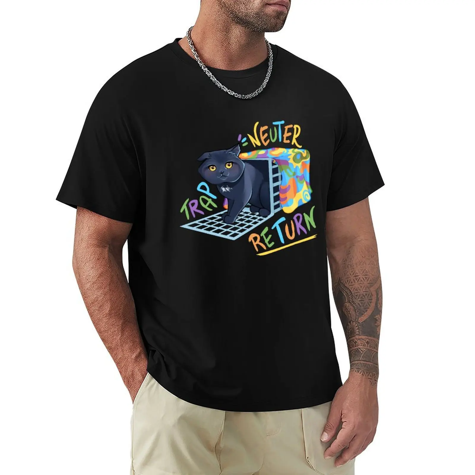 Trap Neuter Return Wonky T-Shirt Casual Streetwear Short Sleeve Tee