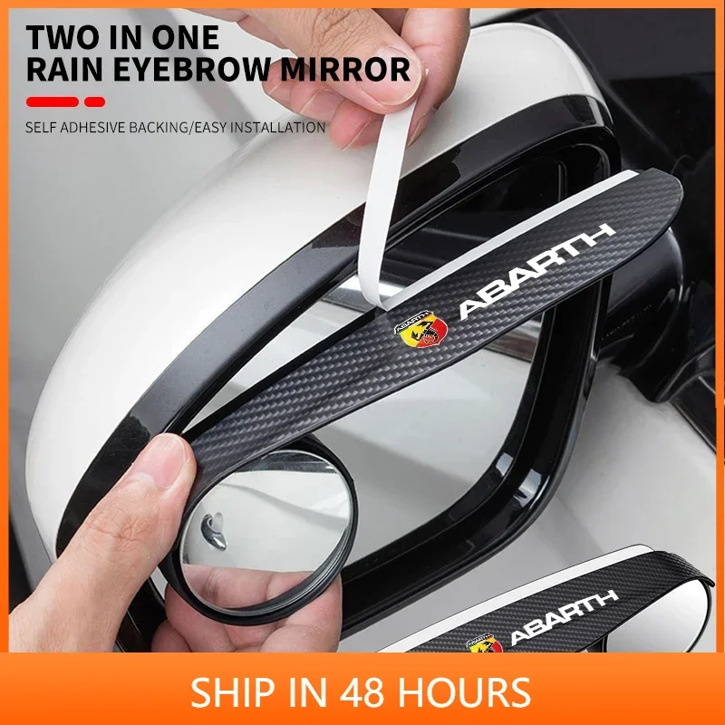 

Автомобильное зеркало заднего вида для дождя и бровей, маленькое круглое зеркало на 360 градусов для Abbas Abarth Punto 124/125/500 Stilo Ducato Car