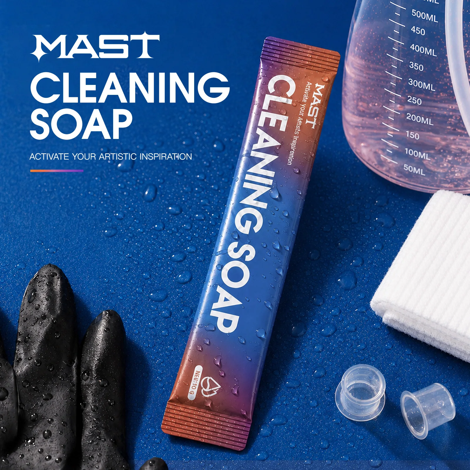 MAST Tattoo Cleaning Soap Efficient Skin Cleaning 10g×20Pcs Individually Packed Mild Non-irritating Tattoo Accessory Supplies view 5