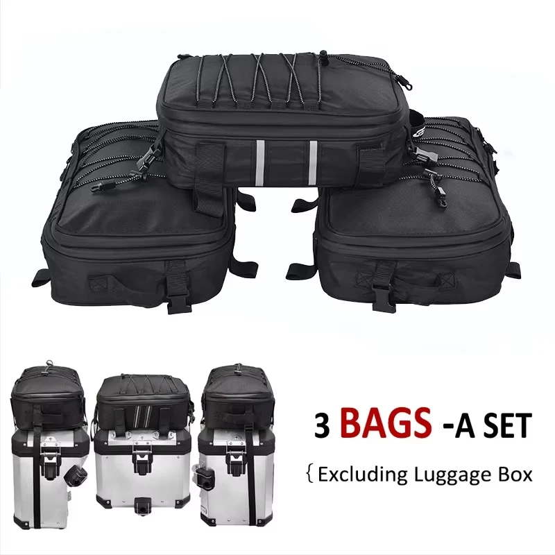 

Motorcycle Trunk Bag Reflective Expandable Top Case Bag For BMW R1250GS R1200GS LC Adventure 2013-2023 F750GS F850GS