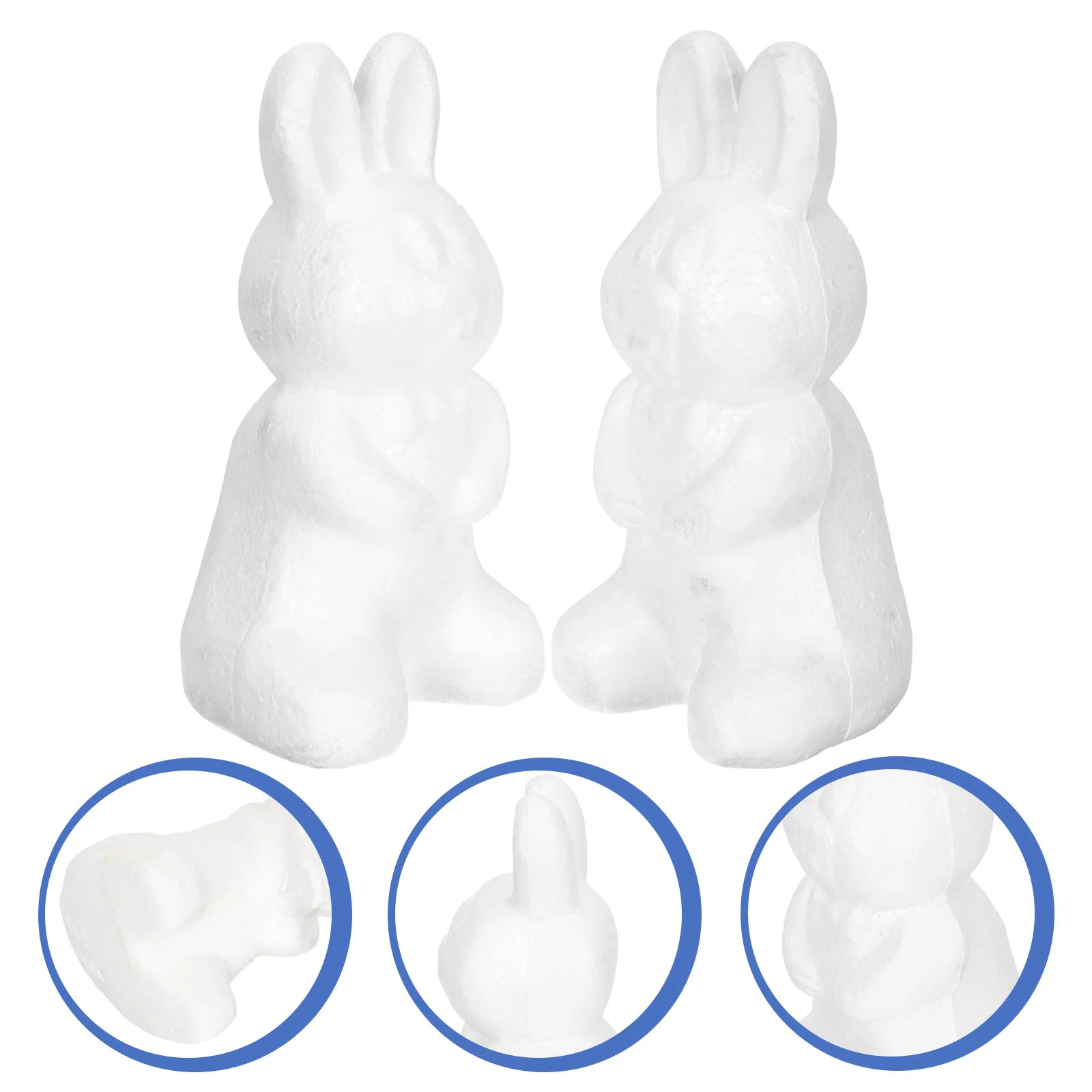 

2 Pcs Holiday Items Bubble Bunny Child Foam Balls Bunnies Decor Fairy Cake Decorations Easter Party