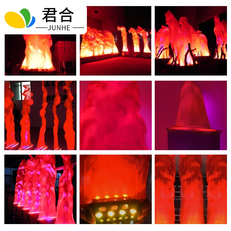 Floor Standing LED Simulation Fake Flame Light Electronic Fire Pit Flame Machine for Stage Party Event Decoration