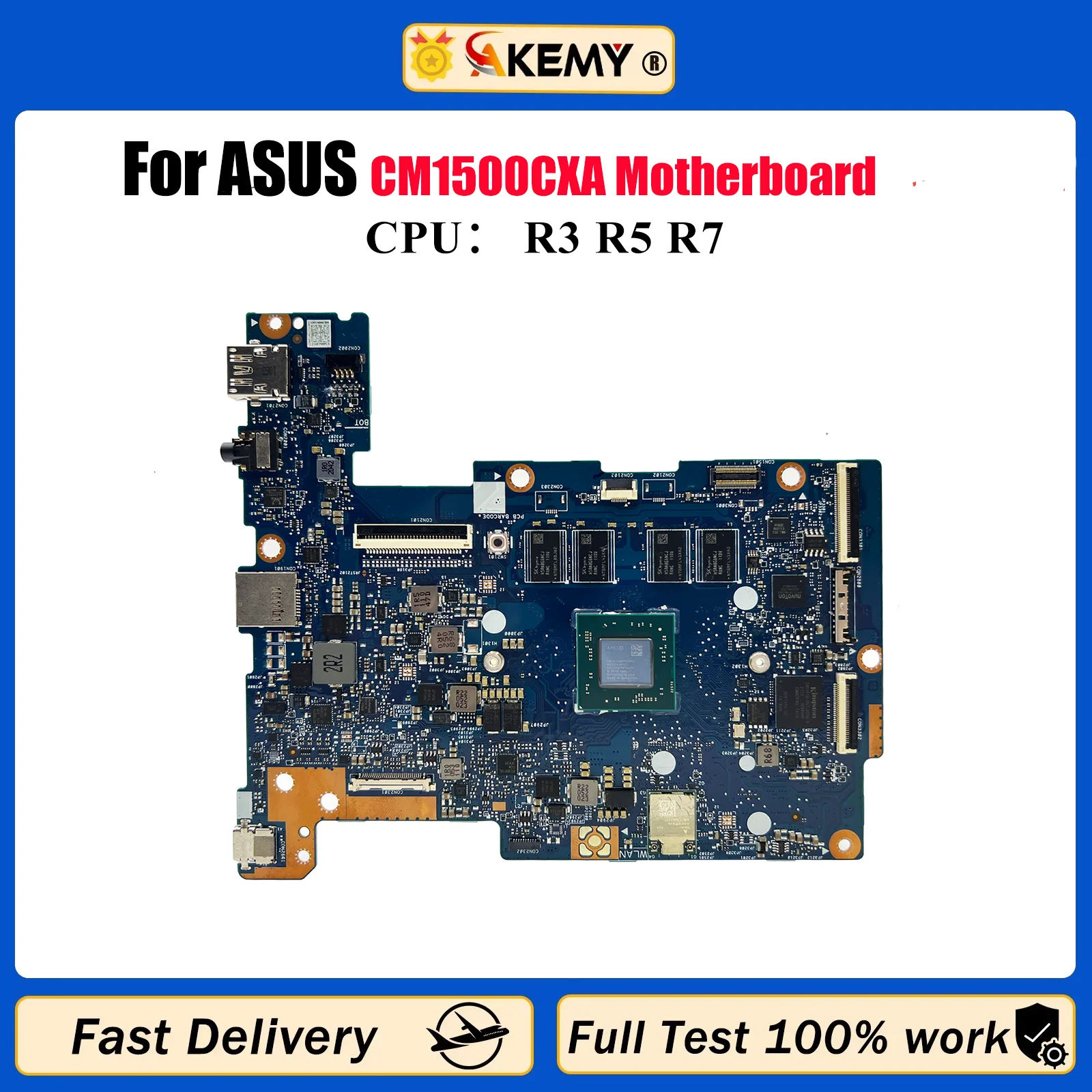 

Материнская плата для ноутбука CM1500CXA для ASUS Chromebook CM1500C CM1500CXA, материнская плата для ноутбука с процессором R3 R5 R7, 100% тестирование, ОК, быстрая доставка