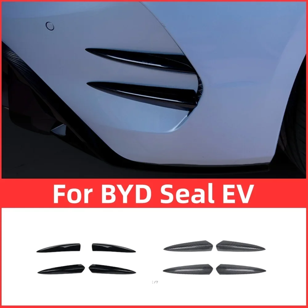 For BYD Seal EV 2022 2023 Rear Bumper Wind decorative strip ABS anti-scratch car exterior modification accessories