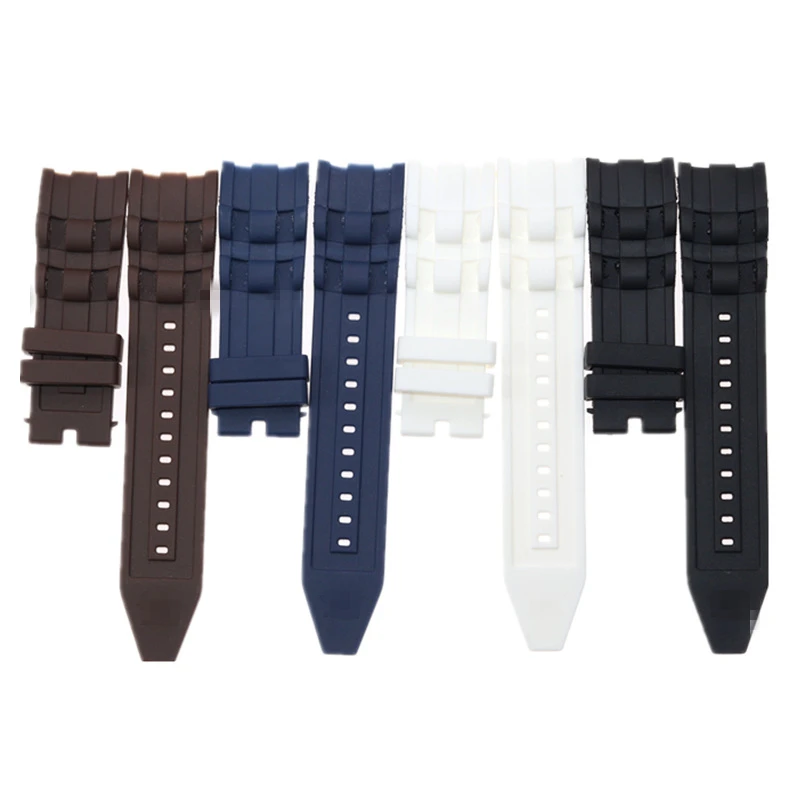 Watchband For Vostok INVICTA  Waterproof High Quality Rubber Silicone Watch Strap Arc 26mm Black Watch Accessories Men