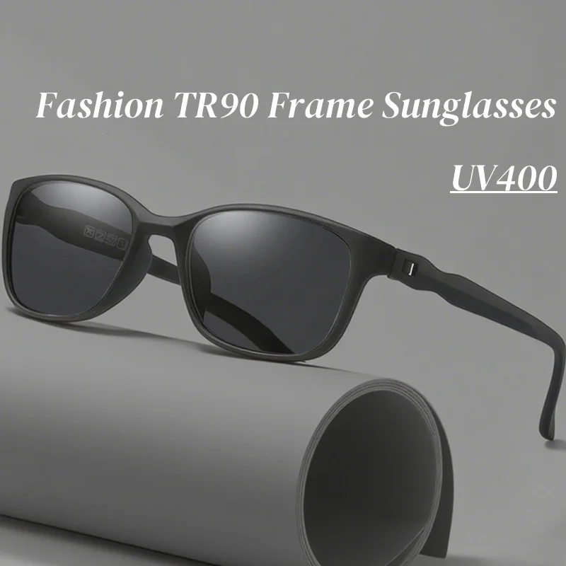 

Trendy Square Men Women Sunglasses Unisex Retro Ultralight TR90 Frame Goggles Shades High Quality UV400 Popular Sun Glasses