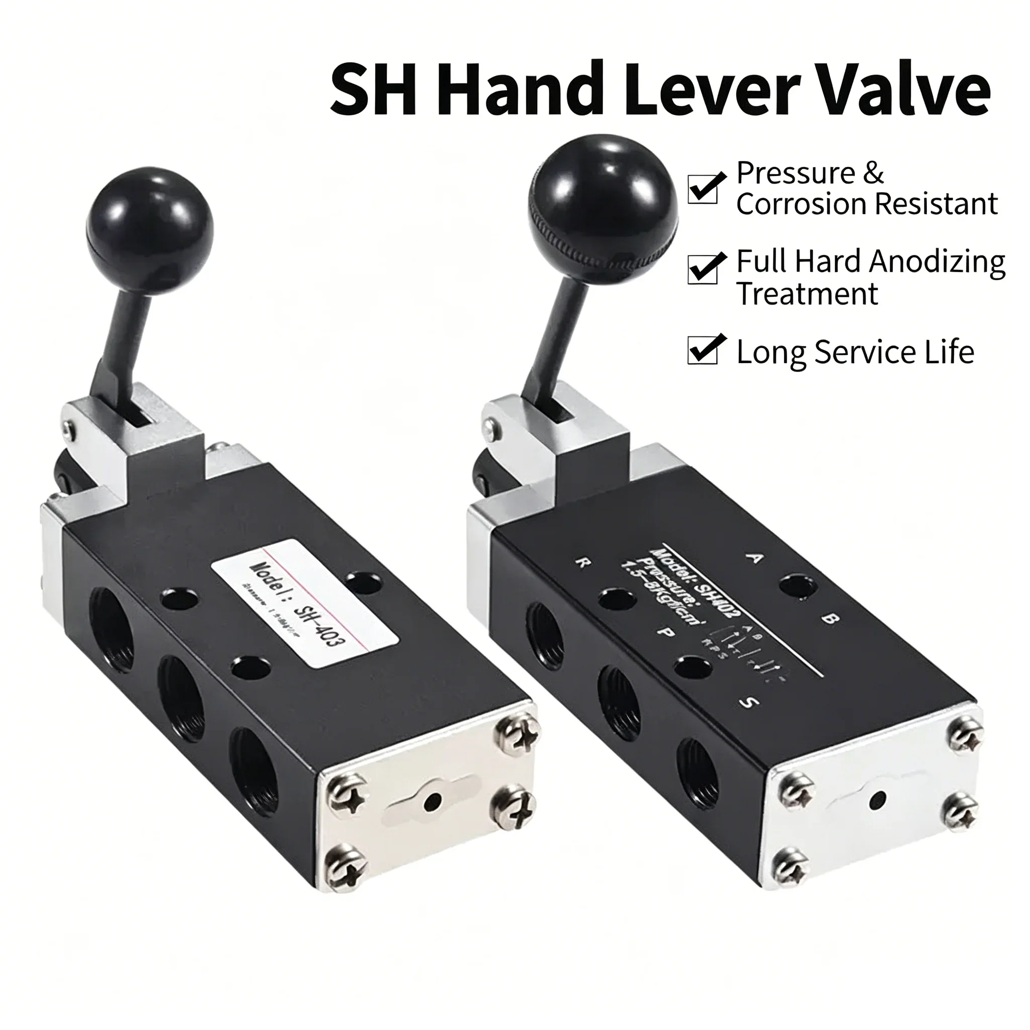 HLH High Quality Two-Position Five-Way SH-402 Reversing Valve Manual Reset Hand Valve Manual Control for Industrial Use