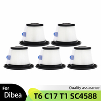 For Dibea T6 / C17 / T1 / SC4588 / MOOSOO K17 Handheld Cordless Vacuum Cleaner Hepa Filter Replacement Parts Accessories