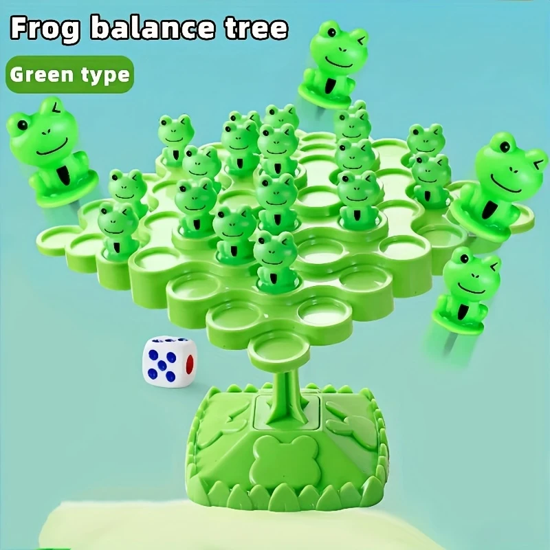 Frog Balance Tree Stack Game Parent-Child Interactive Educational Board Game Focus Training Children's Holiday Gift