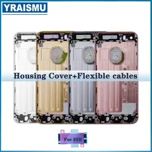 Bilashmart High quality iPhone 5S SE case battery door rear cover of chassis frame + tools and battery sticker+Customizable IMEI