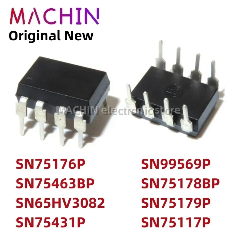 1pcs SN75176P SN75463BP SN65HV3082 DIP8 SN75431P SN99569P SN75178BP SN75179P SN75117P DIP-8 Transceiver