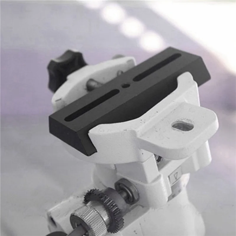 

2X черная монтажная пластина «ласточкин хвост» для телескопа, полностью сплав с винтовым отверстием 1/4 дюйма для астрономического монокулярного телескопа, 21 см