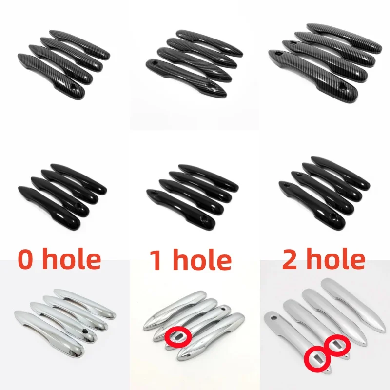 

Car Chrome Decoration For Toyota Frontlander Corolla Cross BZ4X Venza Harrier 2021-2024 Car Door Pull Doorknob Catch Door Handle