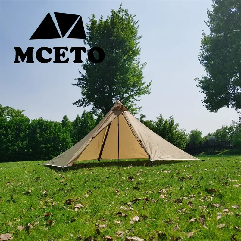for MCETO Mituo Listen to the Rain 1 Tent Rodless Camping Pyramid Tent Ultra Light Outdoor Equipment Shelter BC
