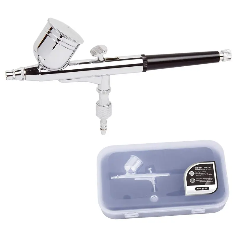 ABWR-Professional Double Action Airbrush HD-130 0.3Mm Nozzles And Needle Assembly For Painting For Cake Decorating, Tattoo
