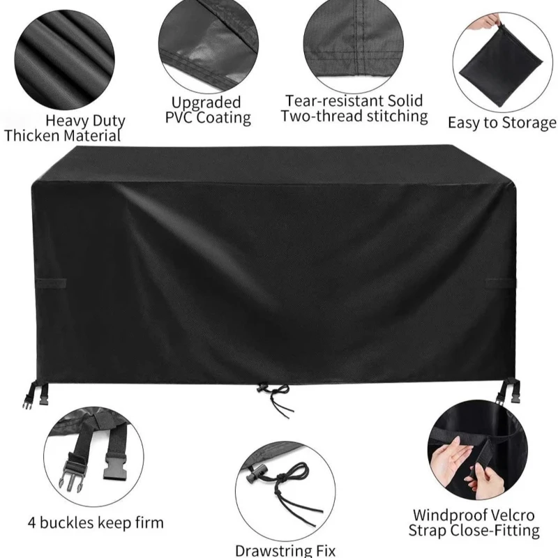 

Garden Furniture Dustproof Cover 420D Oxford Rain Waterproof Patio Protective Cover For Outdoor Table Cube Chair Sofa Cover